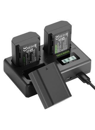 مجموعة بطارية وشاحن بديلة من NEEWER NP-FZ100، 3 عبوات 2280 مللي أمبير في الساعة NP-FZ100 وشاحن USB ثلاثي الفتحات متوافق مع Sony FX3 وFX30 وA1 وA9 وA9 II وA7R IV وA7S III وA7 III وA7 IV وA6600 وA7C - pzsku/Z60C420819A37DF5CA953Z/45/_/1692406369/6a769003-3380-43eb-958d-4f5b68a098a0