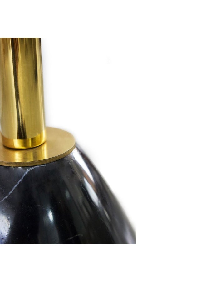 DANUBE HOME طاولة جانبية دائرية دوبلر - ذهبية / سوداء - Image 3