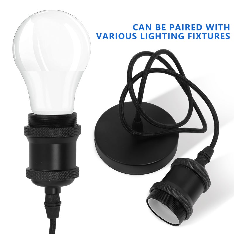 1 Sets Adjustable Pendant Vintage Light Light Light Cord Kit for Pendant Lighting Bulb Kitchen Bedroom Bars Restaurants - Image 2