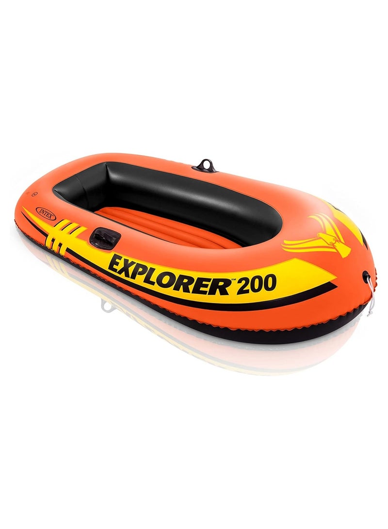انتكس سلسلة قوارب المستكشف القابلة للنفخ: غرف هوائية مزدوجة – أقفال مجذاف ملحومة – مقابض للإمساك – حبل مقوس – تصميم رياضي - Image 1