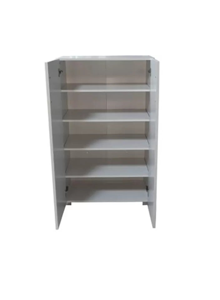 Galaxy Design Savana Tall 2-Doors Shoe Cabinet-High Gloss White - Image 2