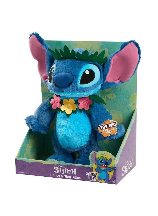 Disney Lilo & Stitch Dance & Sing Stitch Feature Plush Toy (35 cm) - Image 1