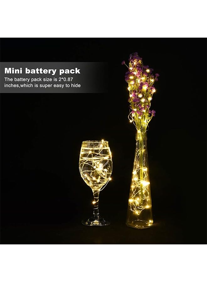 erorex 16 Pack 10Ft 30 Led Fairy Lights Battery Powered String Lights Indoor Outdoor Decorative Lights For Diy Wedding Party Bedroom Patio Warm White - Image 4