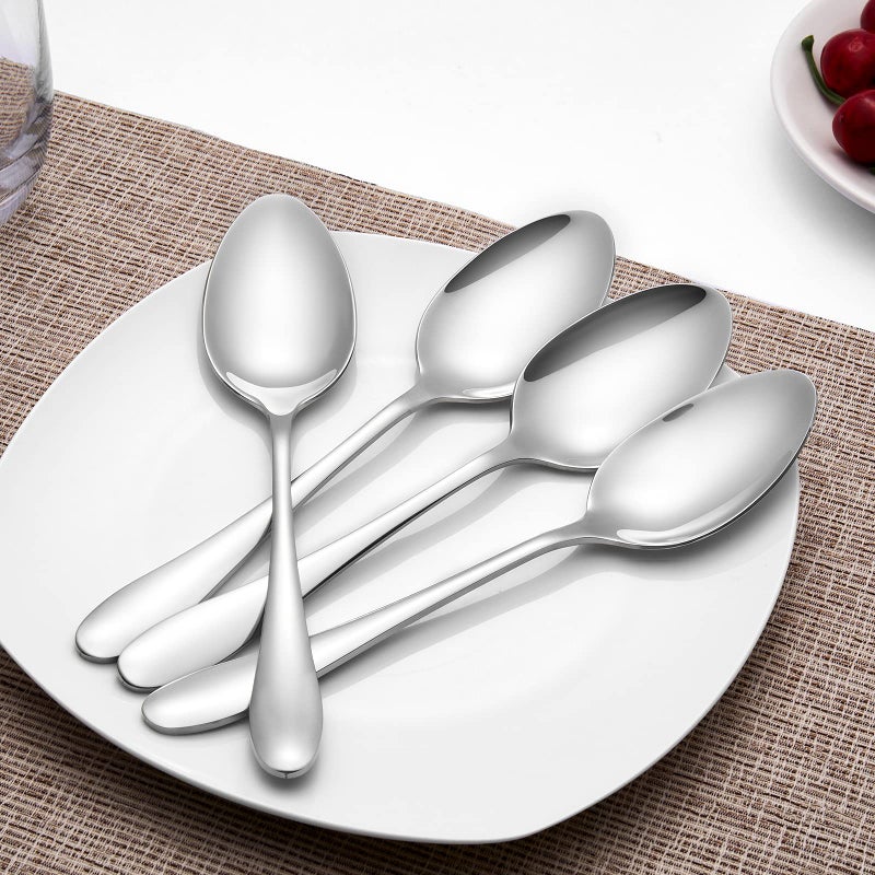 Aebeky 12-Piece Stainless Steel Dinner Spoon Large Tablespoons 8-Inches (12-Piece) - Image 4