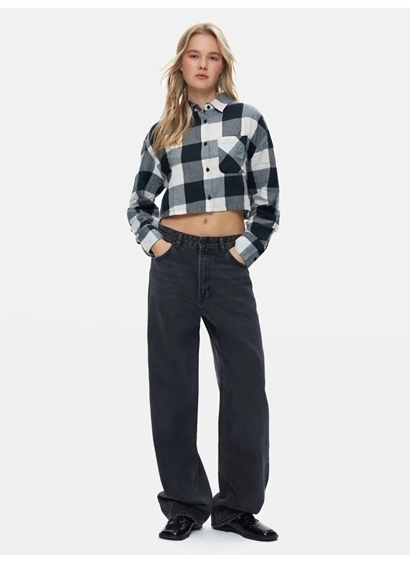 إل تي بي Plaid Woven Anthracite Shirt