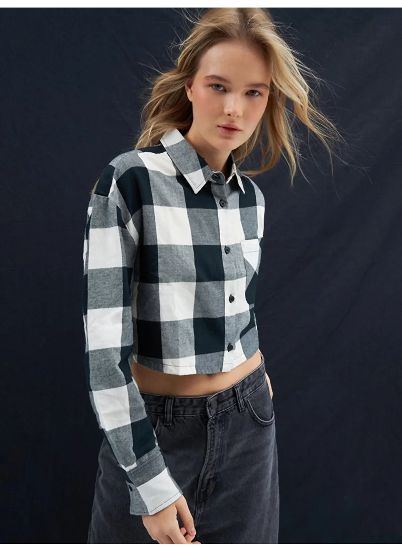 إل تي بي Plaid Woven Anthracite Shirt