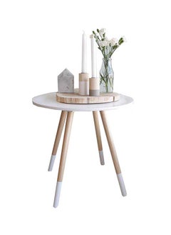 Furniture Factory Side Table-White&Beige M0641  - Image 2