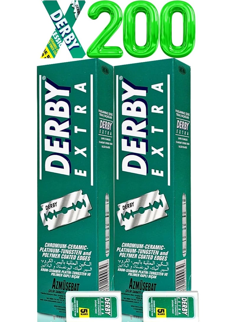 Derby 200 Extra Double Edge Razor Blades - Image 1