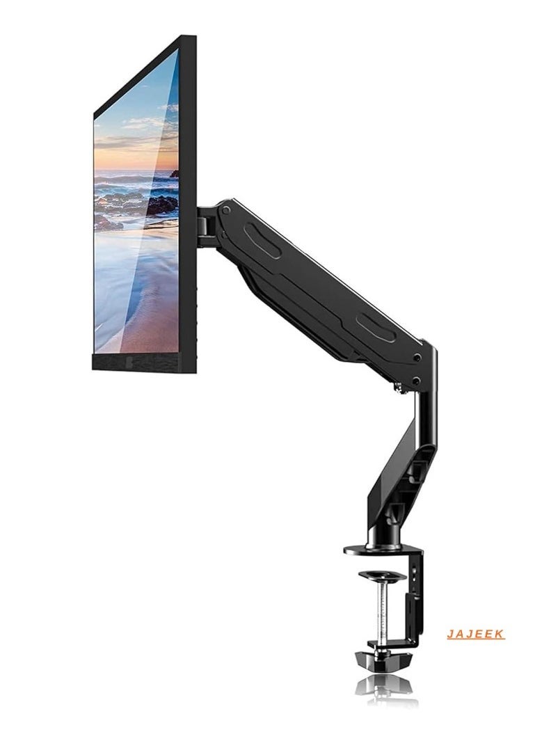 JAJEEK 17-27 Inch LCD Monitor Stand with Gas Spring – Height Adjustable, 360° Rotatable Swivel Monitor Arm, VESA 75x75/100x100mm Compatibility – Ergonomic Desk Mount for Home or Office – Flexible, Sturdy, and Space-Saving  - Image 1