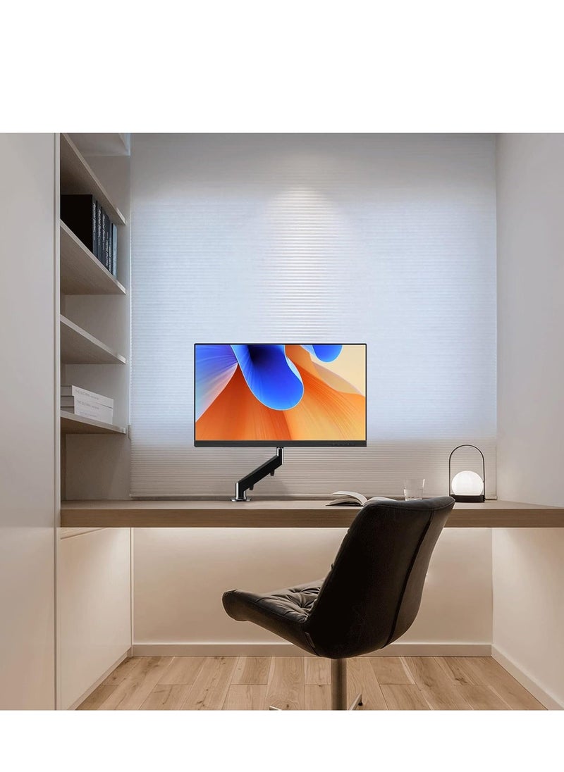 JAJEEK - 17-27 Inch LCD Monitor Stand with Gas Spring – Height Adjustable, 360° Rotatable Swivel Monitor Arm, VESA 75x75/100x100mm Compatibility – Ergonomic Desk Mount for Home or Office – Flexible, Sturdy, and Space-Saving - Image 1