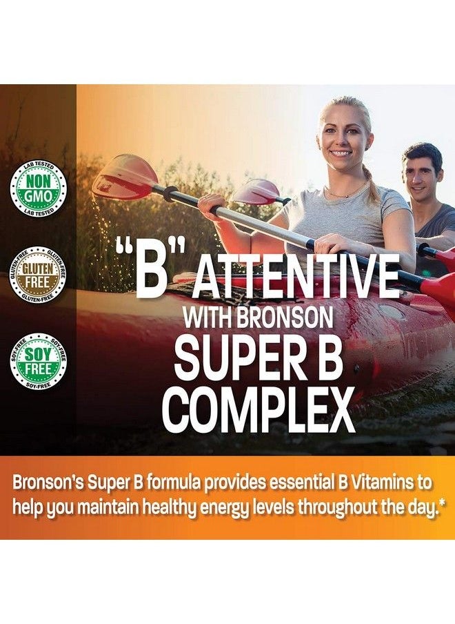 Bronson - Vitamin B Complex (Vitamin B1 B2 B3 B6 B9 Folic Acid B12) 100 Tablets - Image 1