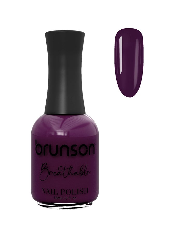 brunson طلاء أظافر قابل للتنفس طلاء أظافر حلال صديق للوضوء سريع الجفاف نباتي طويل الأمد وسهل التقشير 18 مل BH142