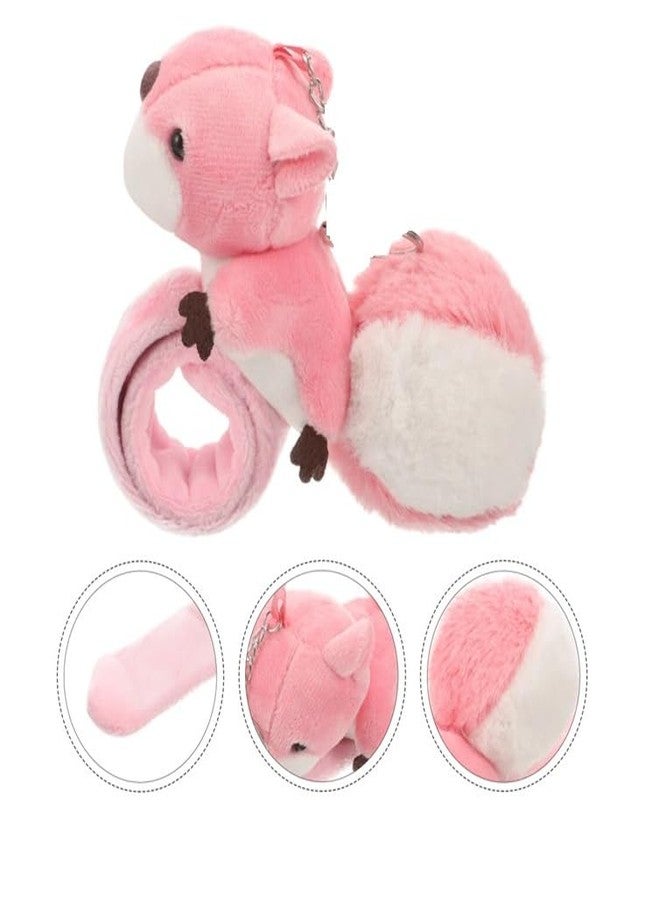 El Regalo Kids Rakhi - Cute Animal Plush Slap Band Rakhi for Boys & Girls | Panda, Shark, Dinosaur & More with Roli Chawal & Rakshabandhan Card | Fun Cartoon Soft Slap Bands for Children (Pink Squirrel) - Image 4