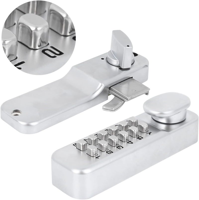 klarako Digital Mechanical Password Door Lock, Left & Right Swing Door Password Lock 1-11 Digit Combination Door Latch for Kitchen Balcony Push Button Keypad - Image 2