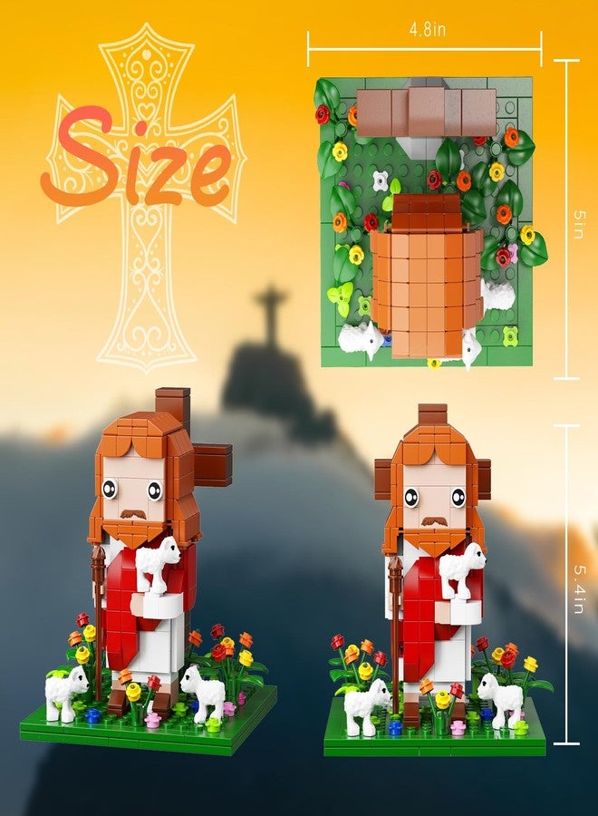 Vonado Jesus Building Block Set, The Shepherd God，Compatible with Lego Jesus Building Toy, Bible Story Jesus Figures with LED Light，Easter, Christmas, Christian Gift for Adults and Kids Age 6+(324PCS) - Image 5