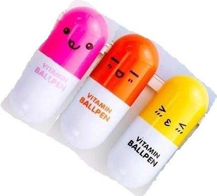 Munis Vitamin Gel Ballpoint Pen 3 Pack