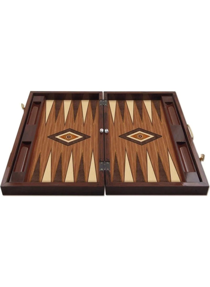 Megame - Personalized Backgammon with Bag, Wooden Backgammon Set with Checker Holder, Luxury Backgammon Set, Wooden Backgammon with Checker - Image 1
