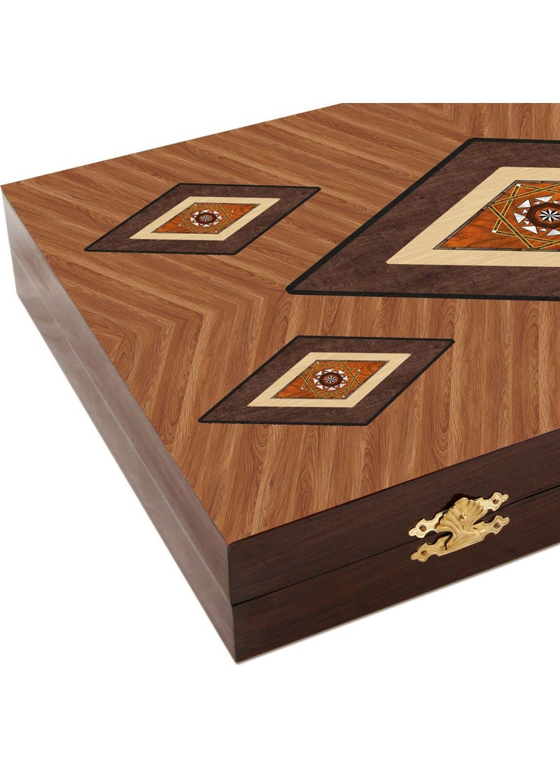 Megame - Personalized Backgammon with Bag, Wooden Backgammon Set with Checker Holder, Luxury Backgammon Set, Wooden Backgammon with Checker - Image 1