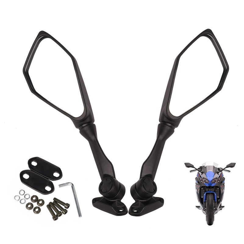 Minho Rear view Convex Adjustment Mirrors for Ninja 250 300 400 ZX6R ZX636 EX250 300R 650 Ninja 400 Mirrors Ninja 300 250 636 300R EX300 ABS 20112018