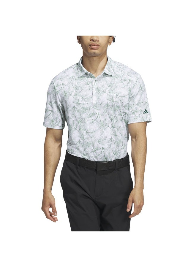 Adidas Adidas Ult365 Pine Prt White Golf Polo Shirts For Men S - Image 4