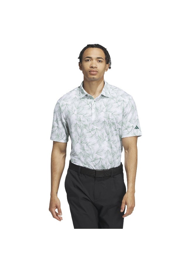 Adidas Adidas Ult365 Pine Prt White Golf Polo Shirts For Men S - Image 3