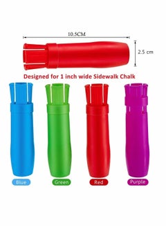 Y&D Chalk Holders Sidewalk Railroad Holder Plastic Adjustable Clip Colorful Set for Teachers Students Office or Classroom On Blackboard Sticker Chalkboard 5  - Image 4
