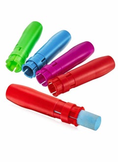 Y&D Chalk Holders Sidewalk Railroad Holder Plastic Adjustable Clip Colorful Set for Teachers Students Office or Classroom On Blackboard Sticker Chalkboard 5  - Image 2
