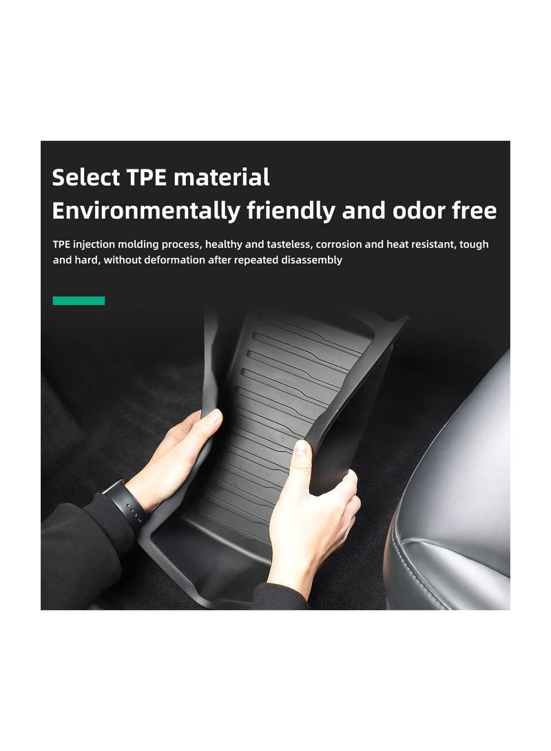 Zikra Under Seat Storage Box Organizer Fit for Tesla Model Y 2020 2021 2022 2023, Tesla Under Seat Drawer Silicone Hidden Tray Fit for Tesla Model Y Accessories Interior Decoration(1 Pack) - Image 2