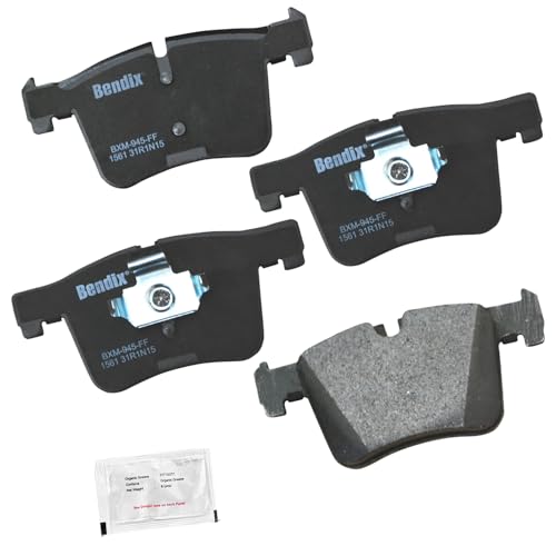 Bendix Priority1 CFM1561 Semi-Metallic Front Brake Pads for Select Models BMW 120i,220i,228i,xDrive,230i,320i,328d,328i,GT 330e,330i,428i,Gran Coupe,xDrive 430i,X3,X4 - Image 1