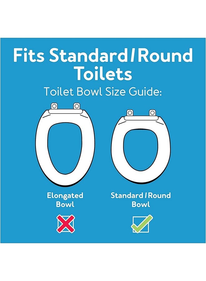 careX Carex Round Hinged Raised Toilet Seat, Elongated Toilet Seat Riser, Adds 3.5 Inches of Height, 300 lbs Capacity, Elevating and Raising Seat for Elderly and Handicap, Universal, Slip-Resistant, White - Image 2