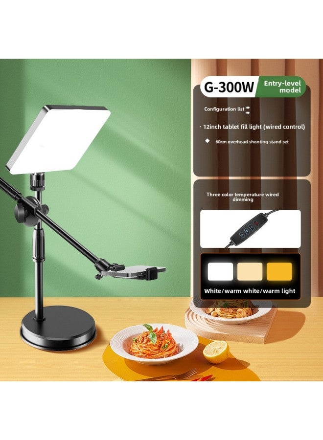 Food Fill Light Led Photography Professional Studio Anchor Desktop Still Life Jewelry Kitchen Dishes Light-Light Source Color: + Desktop Overhead Shooting  - Image 1