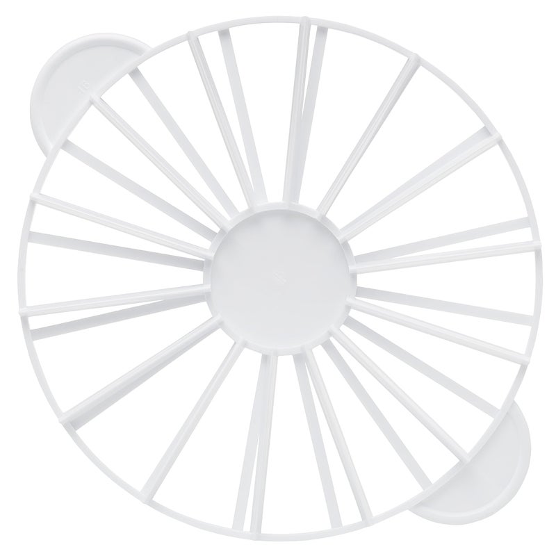 Ateco 1328 Cake Portion Marker, 14 or 16 Slices, Works for Cakes Up To 16-Inches Diameter, White - Image 1