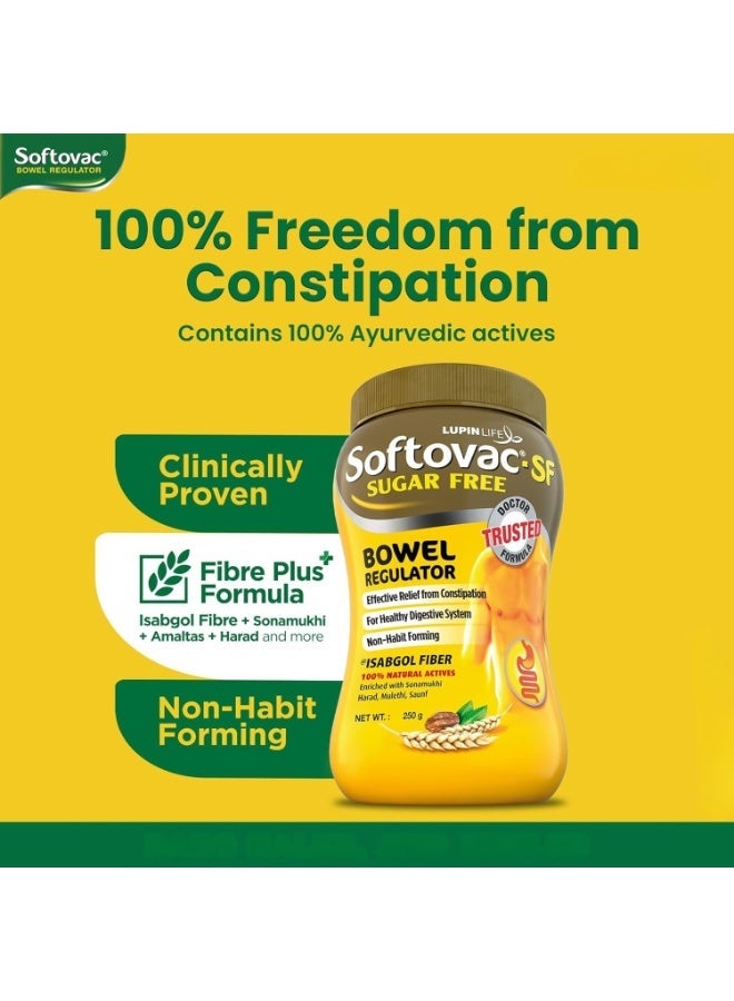 Softovac-SF سوفطوفاك-SF (خالي من السكر) منظم الأمعاء 250 جرام - 100% مكونات طبيعية: تركيبة غنية بالألياف مع سوناموكي، هاراد، موليثي، ساونف وغيرها. - Image 3