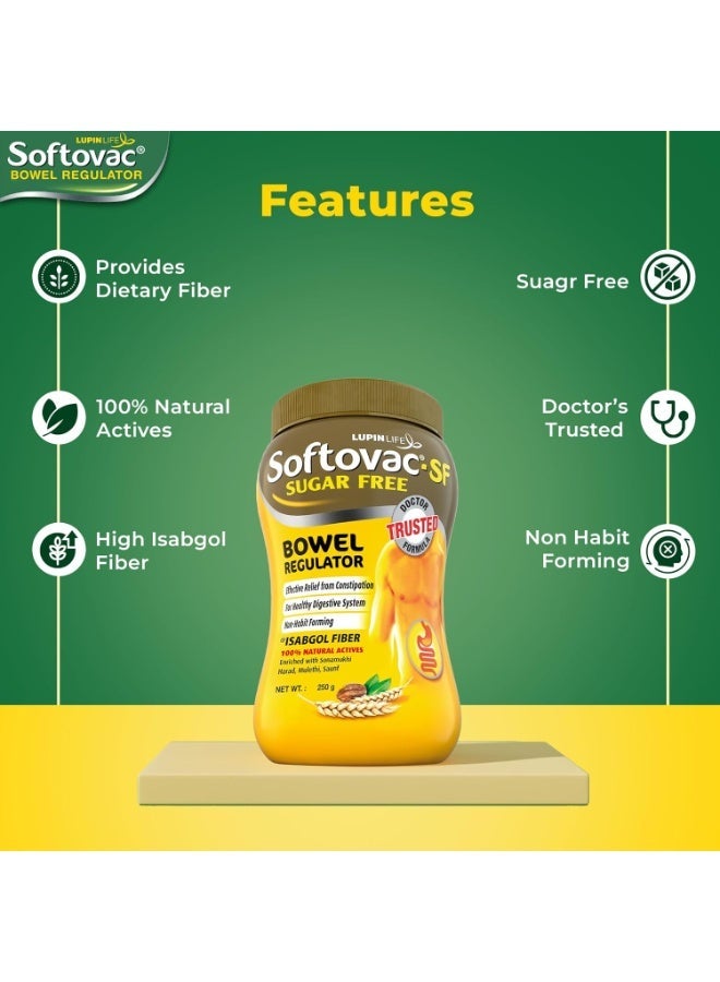 Softovac-SF سوفطوفاك-SF (خالي من السكر) منظم الأمعاء 250 جرام - 100% مكونات طبيعية: تركيبة غنية بالألياف مع سوناموكي، هاراد، موليثي، ساونف وغيرها. - Image 5