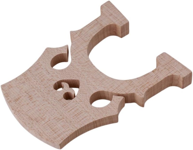 Mxfans Cello Bridge 4/4 Full Size Burlywood Maple Bridge for Cello Strings Wood Set of 5 - Image 2