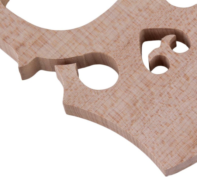 Mxfans Cello Bridge 4/4 Full Size Burlywood Maple Bridge for Cello Strings Wood Set of 5 - Image 4
