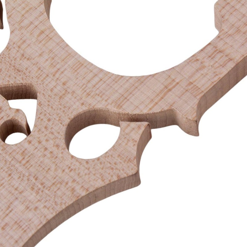 Mxfans Cello Bridge 4/4 Full Size Burlywood Maple Bridge for Cello Strings Wood Set of 5 - Image 3