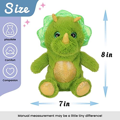 Hopearl Talking Dinosaur Repeats What You Say Nodding Electric Interactive Animated Toy Speaking Plush Buddy Gift for Toddlers Green 8 - Image 5