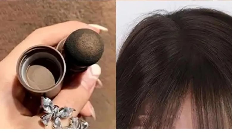 Hairline Shadow Powder Stick Quick Hair Root TouchUp Black 10 - Image 2