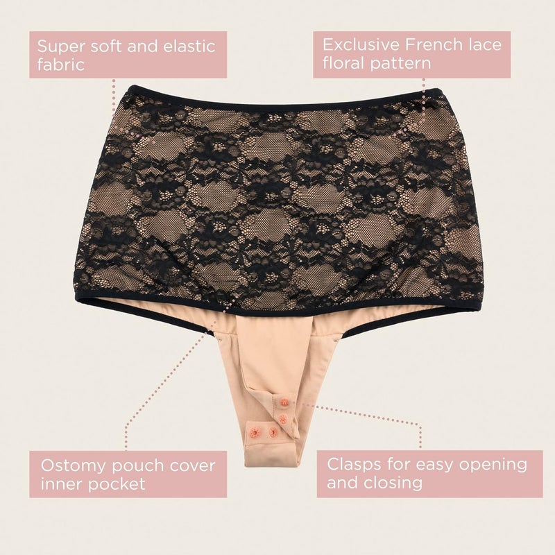 SIIL Ostomy Lingerie Ostomy Underwear for women Ostomy Clothing Ileostomy wrap Colostomy bag covers Made in Europe - Image 5