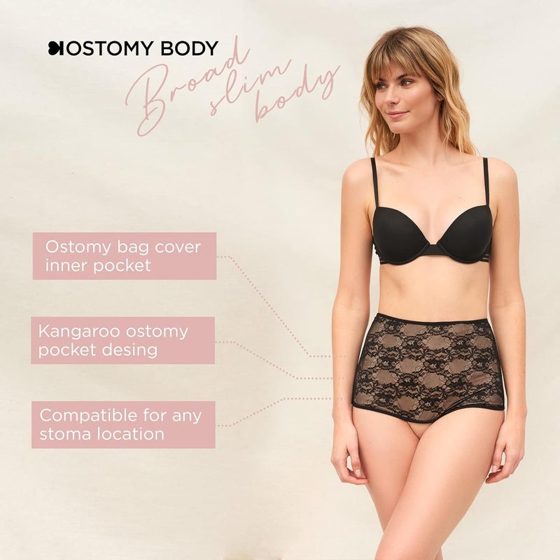 SIIL Ostomy Lingerie Ostomy Underwear for women Ostomy Clothing Ileostomy wrap Colostomy bag covers Made in Europe - Image 2