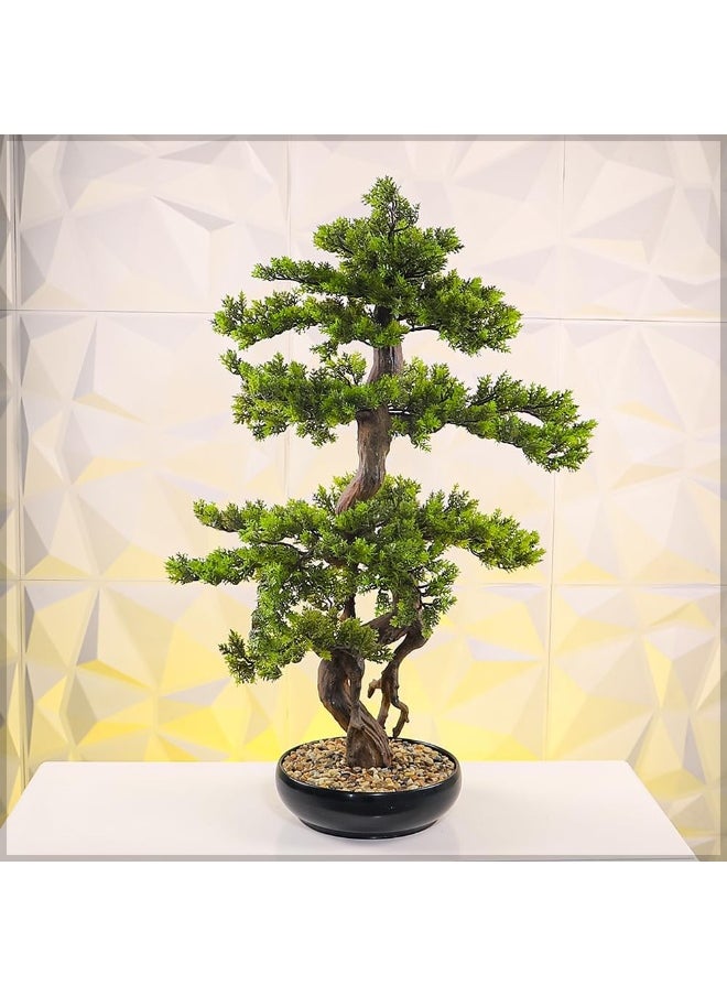 Yatai - Yatai Decor Luxurious Artificial Bonsai Tree Lifelike Artificial Plants with Pots,Enhance Your Living Space with Evergreen ,Eco-Friendly, Maintenance Free Fake Plants for Home Office Decor (85 Cm) - Image 1