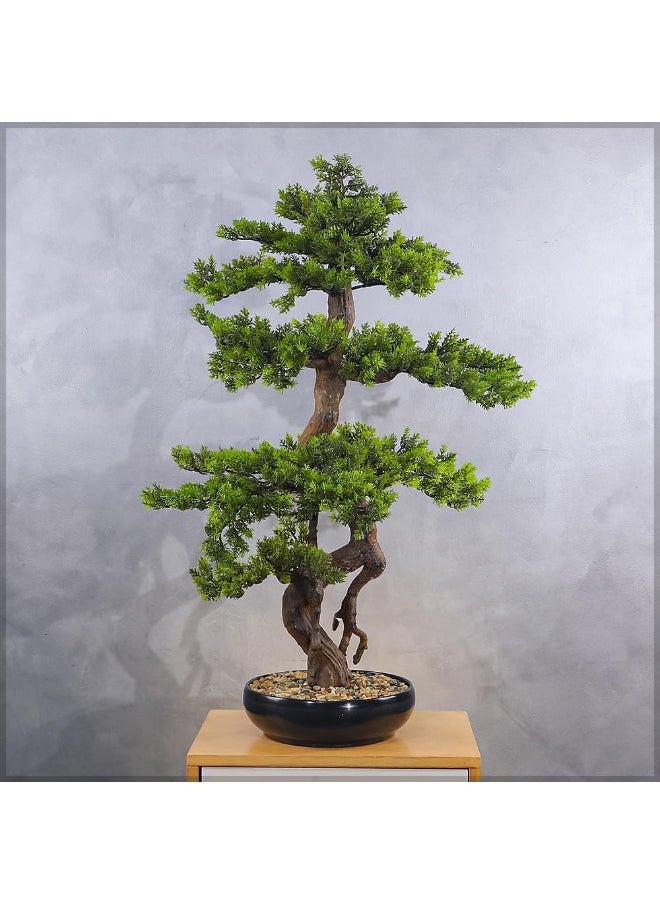 Yatai - Yatai Decor Luxurious Artificial Bonsai Tree Lifelike Artificial Plants with Pots,Enhance Your Living Space with Evergreen ,Eco-Friendly, Maintenance Free Fake Plants for Home Office Decor (85 Cm) - Image 1
