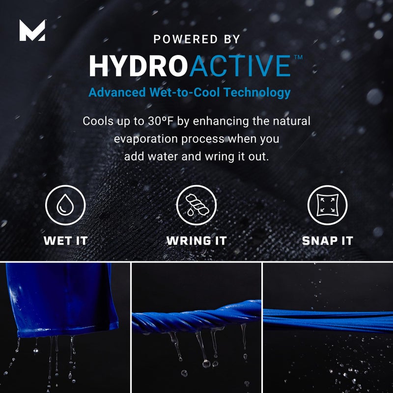 MISSION Cooling Hoodie Towel, Evaporative Cool Technology, Cools Instantly When Wet, UPF 50 Sun Protection, Contours Your Head to Stay in Place, Great for Sports, Fitness, Gym (Astra Lapis Blue) - Image 5