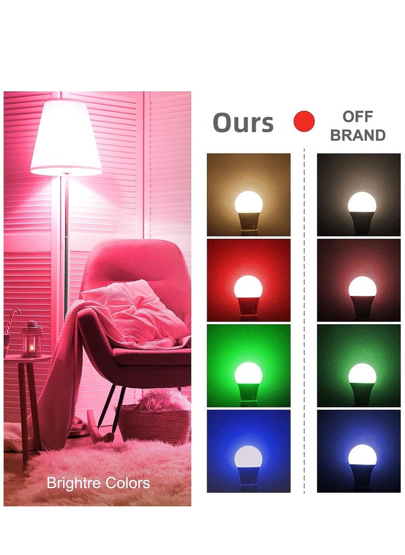 Generic - WiFi Smart light Bulbs That Work with Alexa/Google Assistant A19 Daylight (5000K) No Hub Required 800LM 60W High CRI)90W Equivalent - Image 1