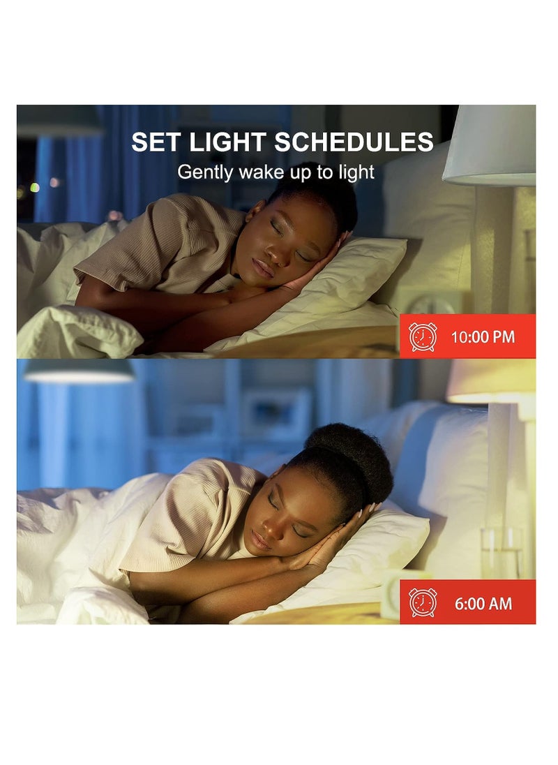 Generic - WiFi Smart light Bulbs That Work with Alexa/Google Assistant A19 Daylight (5000K) No Hub Required 800LM 60W High CRI)90W Equivalent - Image 1