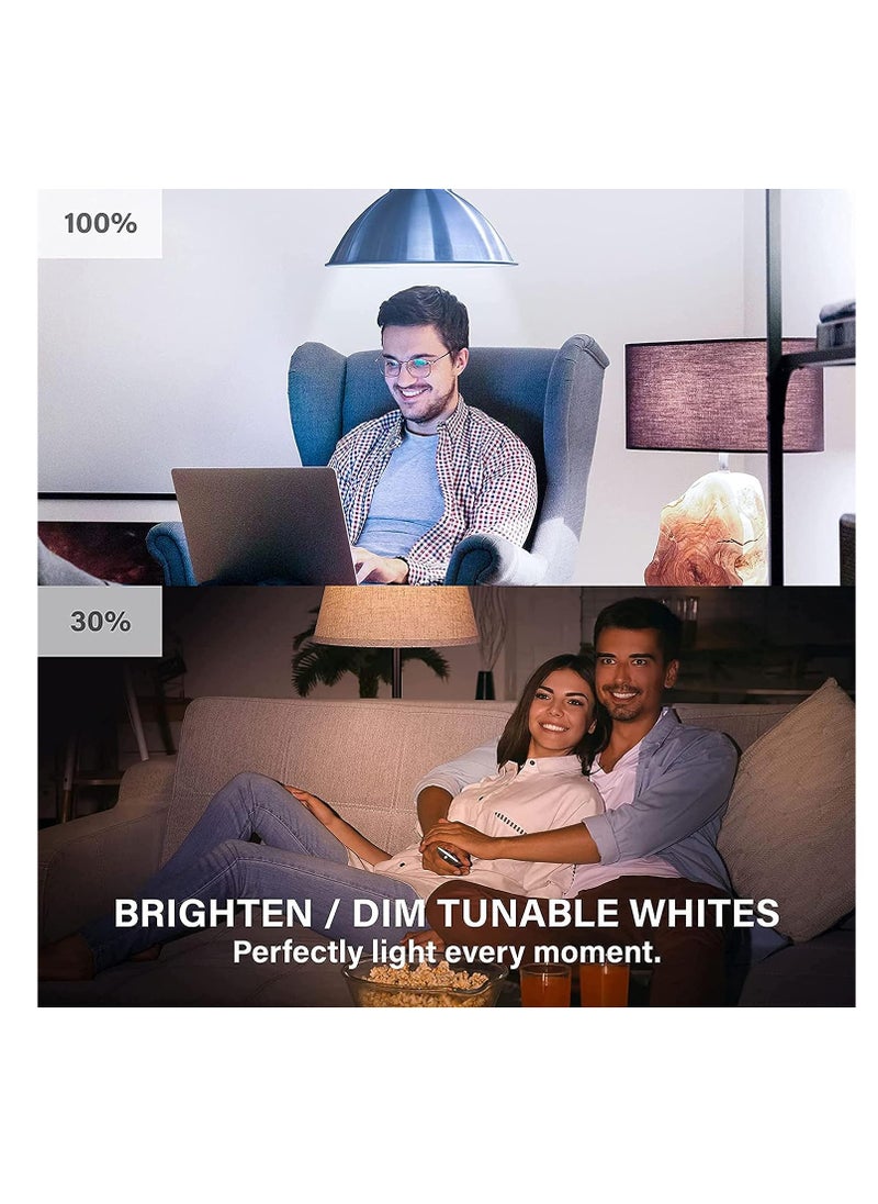 Generic - WiFi Smart light Bulbs That Work with Alexa/Google Assistant A19 Daylight (5000K) No Hub Required 800LM 60W High CRI)90W Equivalent - Image 1