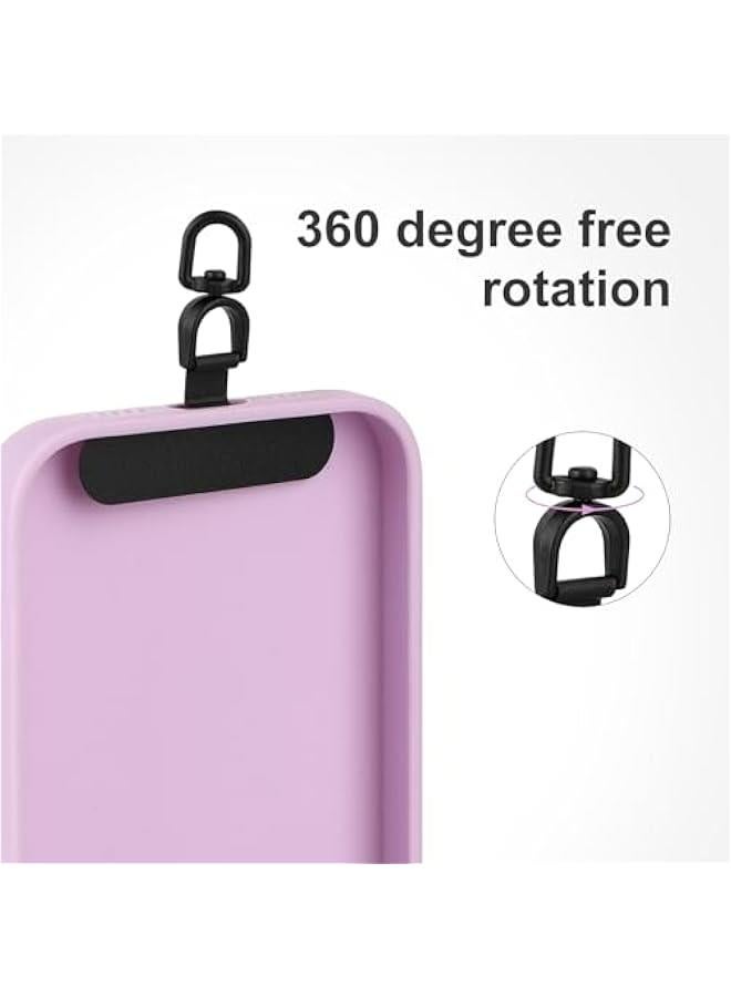 2pcs Universal Phone Lanyard Tab, 360° Rotatable Strap Connector Metal Patch - Image 4