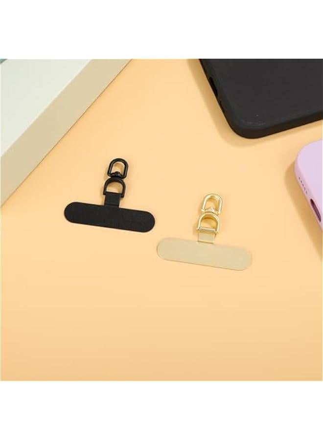 2pcs Universal Phone Lanyard Tab, 360° Rotatable Strap Connector Metal Patch - Image 3