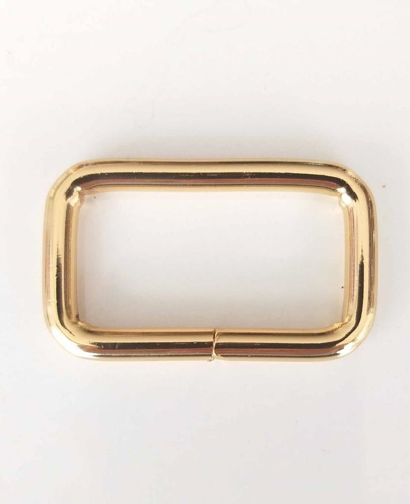 Angel Çanta Aksesuar Angel Bag Accessory Rectangular Ring 4 cm Light Gold